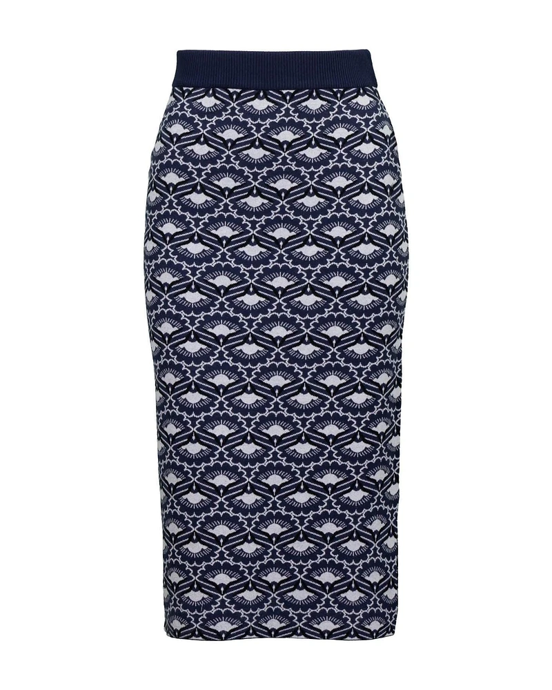 Magma Knit Print Skirt