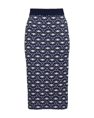 Magma Knit Print Skirt