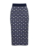 Magma Knit Print Skirt