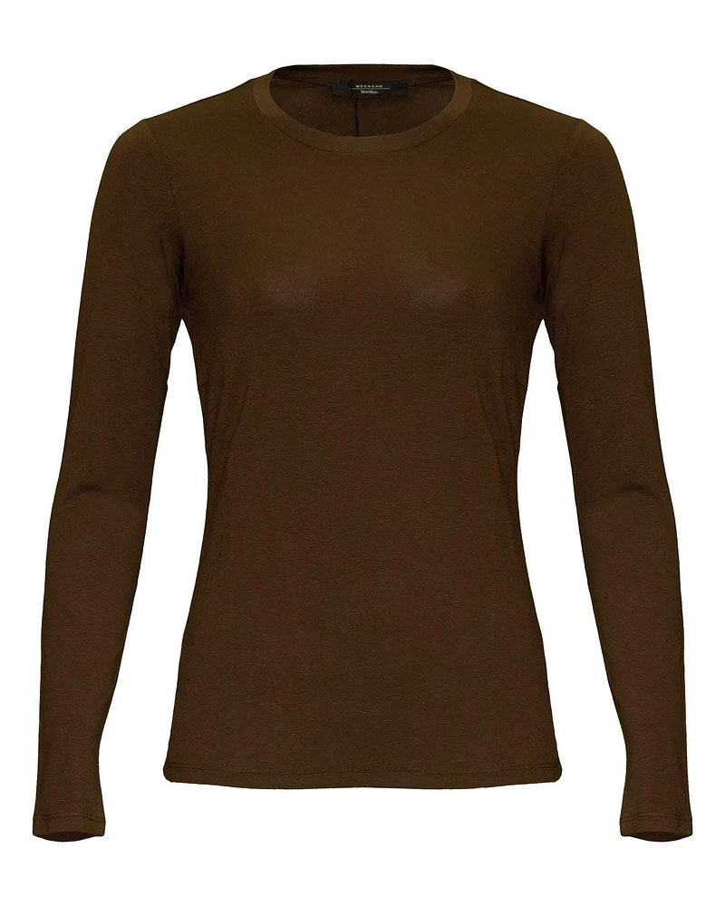 Viscose Jersey T-Shirt Hazelnut