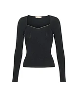 Gem Trim Bustier Top