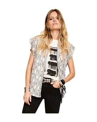 Vienza Ikat Print Vest