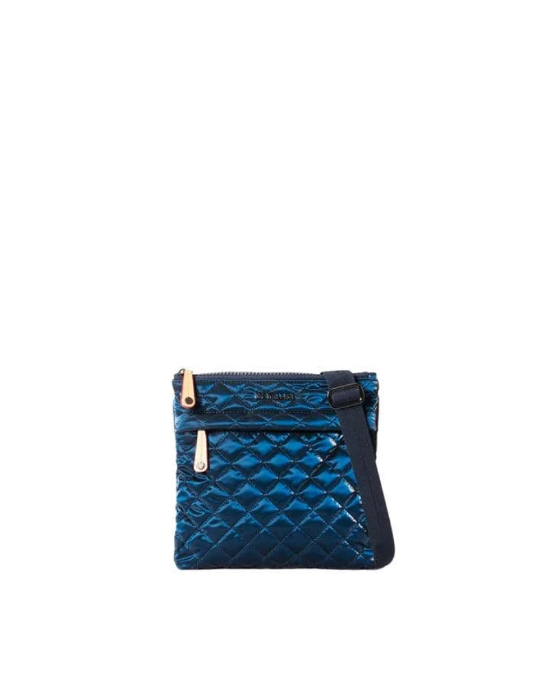 Midnight Liquid Metro Flat Crossbody Bag