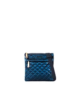Midnight Liquid Metro Flat Crossbody Bag