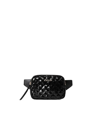 Quilted Madison Sequin Belt Bag