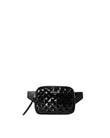 Quilted Madison Sequin Belt Bag