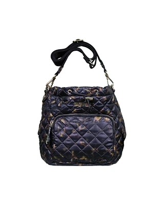 Tortoise Crosby Drawstring Bucket Bag