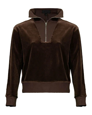 Nili Lotan Bentley Velour Sweatshirt
