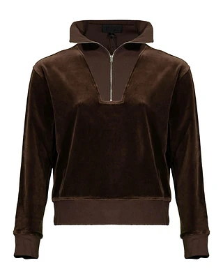 Nili Lotan Bentley Velour Sweatshirt