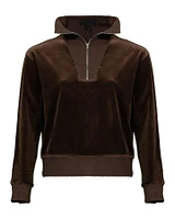 Nili Lotan Bentley Velour Sweatshirt