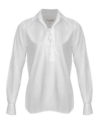 Nili Lotan Lace Up Top