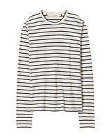 Nili Lotan Susana Long Sleeve Stripe Tee