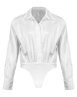 Boyfriend Shirt Bodysuit