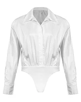 Boyfriend Shirt Bodysuit