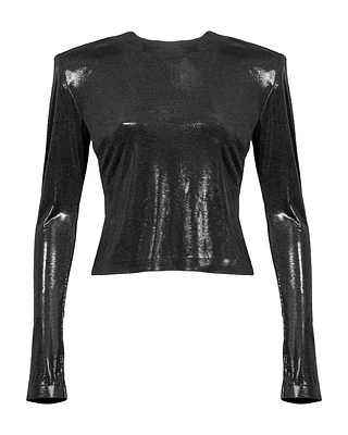 Liquid Shoulder Pad Top