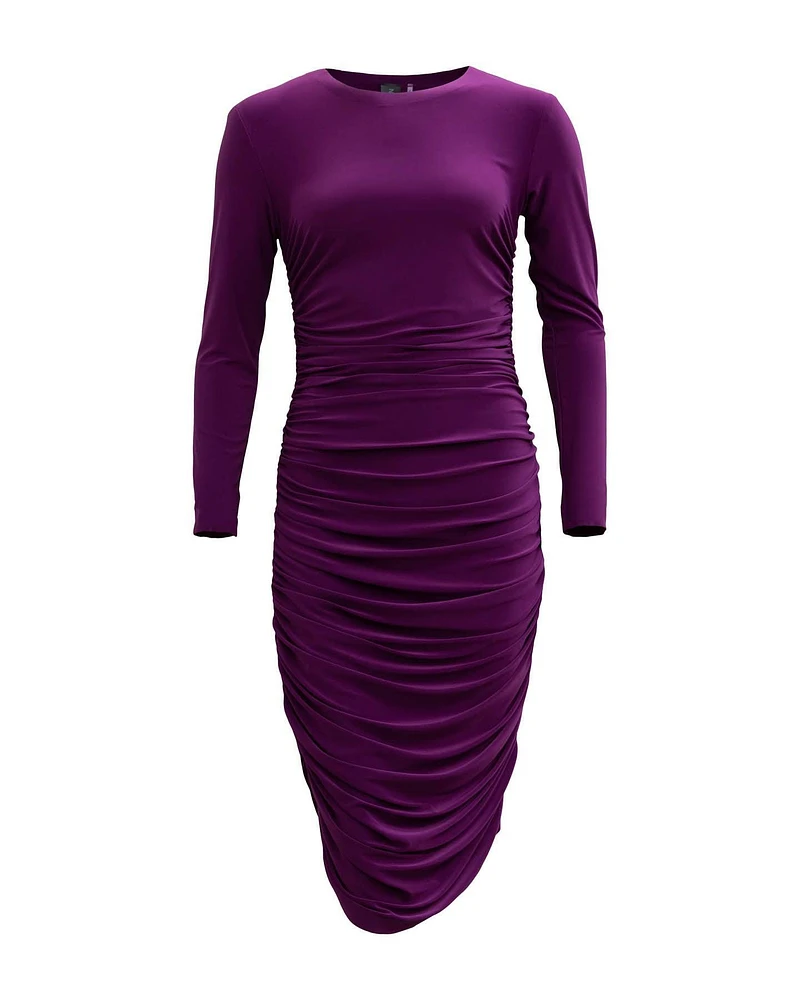 Longsleeve Shirred Dress