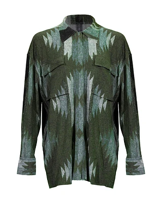 Norma Kamali Oversized Southwest Cargo Shirt