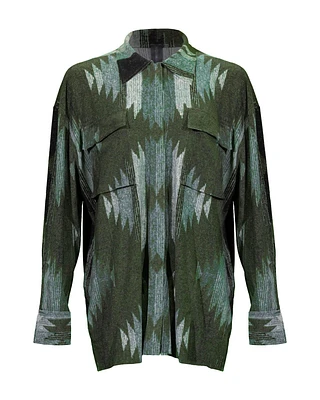 Norma Kamali Oversized Southwest Cargo Shirt
