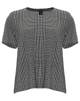Plaid Boxy Top