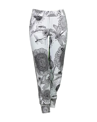 Side Stripe Floral Print Jog Pant