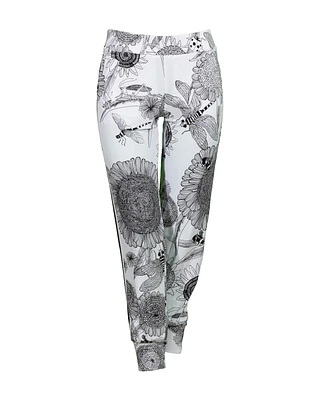 Side Stripe Floral Print Jog Pant