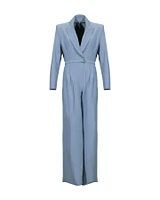 Single Breasted Straight Leg Jumpsuit