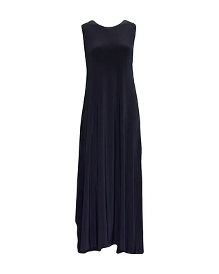 Sleeveless Long Swing Dress Pewter