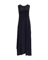Sleeveless Long Swing Dress Pewter