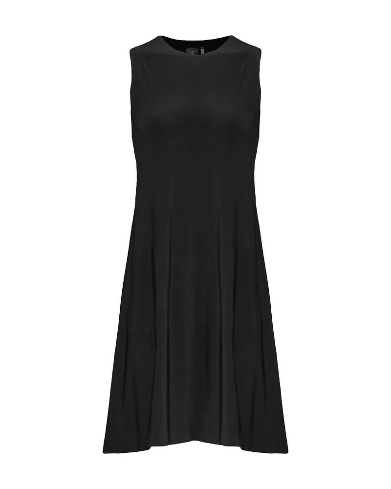Sleeveless Swing Dress Black