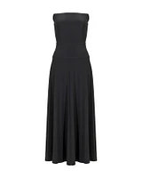 Strapless Flared Dress