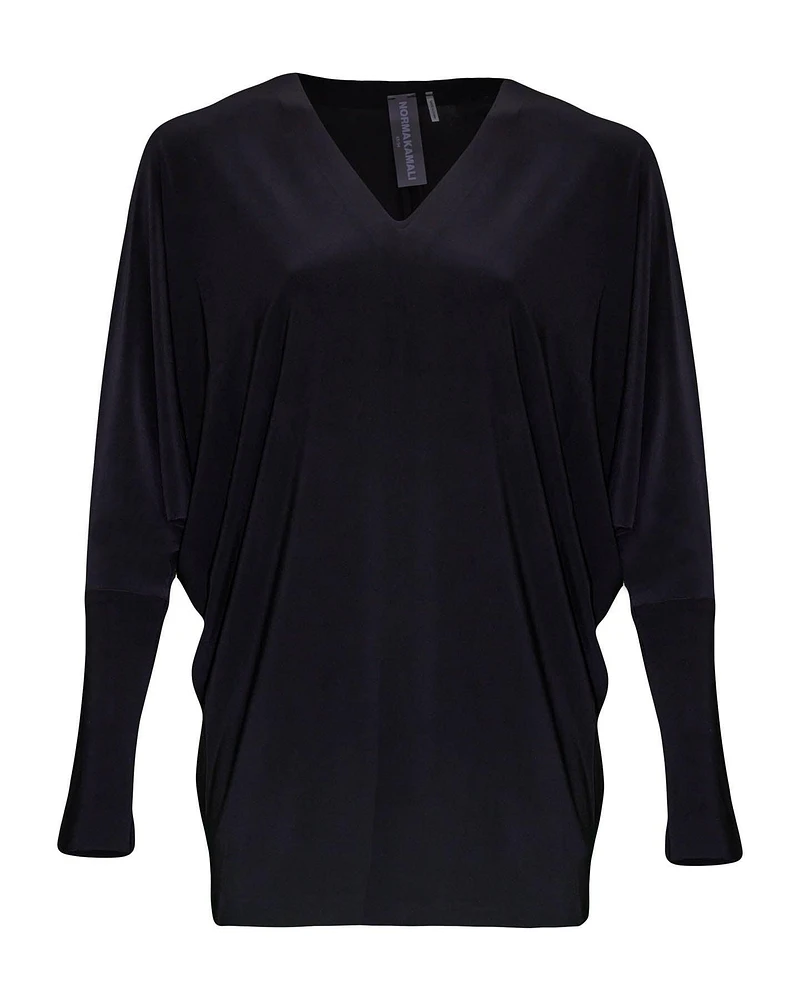 Norma Kamali V-Neck Dolman Top