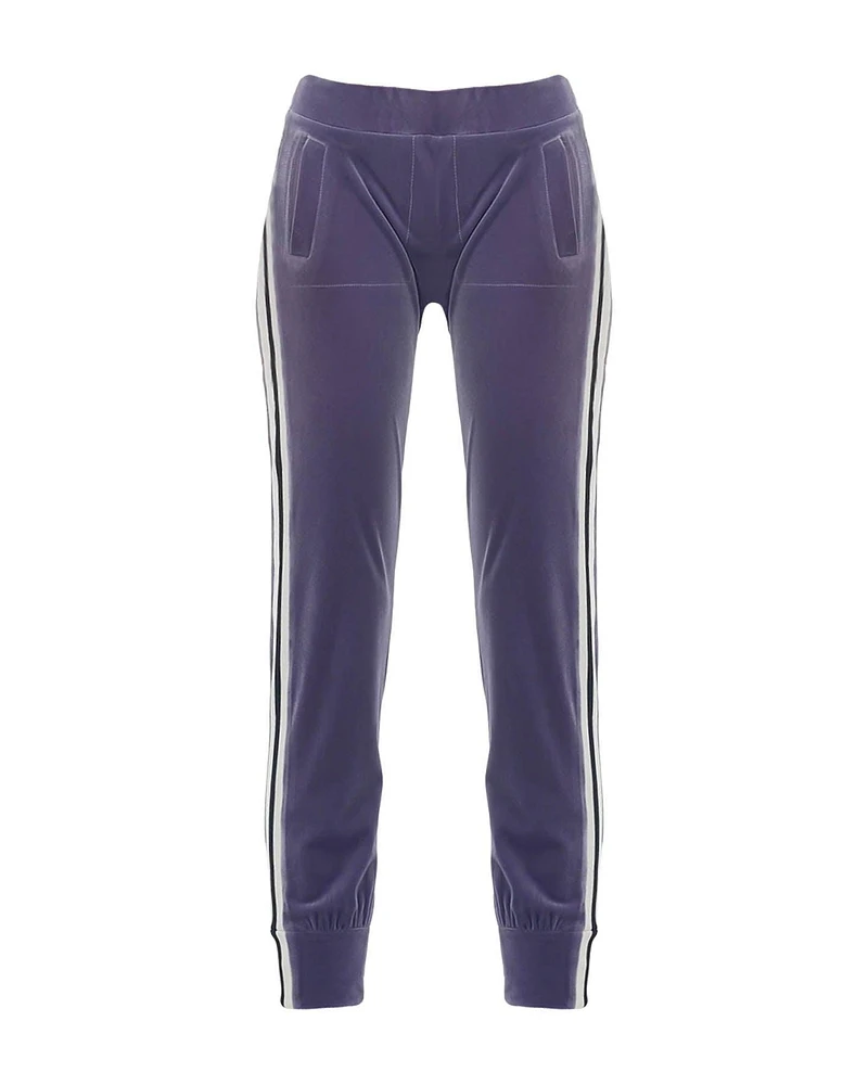 Velour Side Stripe Jogging Pants