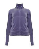 Velour Side Stripe Turtle Jacket