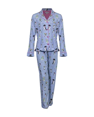 Playful Puppy Print PJ Set