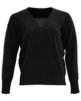 Chain Detail Wool Blend Pullover