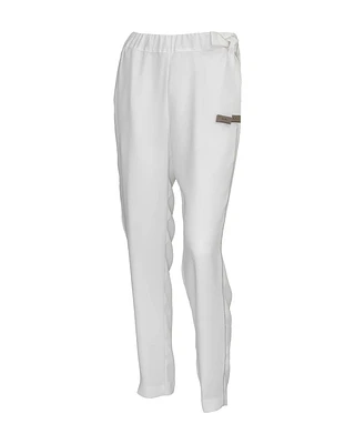 Drawstring Crepe Pants