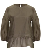Organza Sleeve Blouse