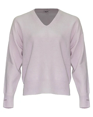 V-Neck Wool Blend Pullover