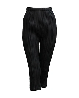 Pleated Straight Leg Pants