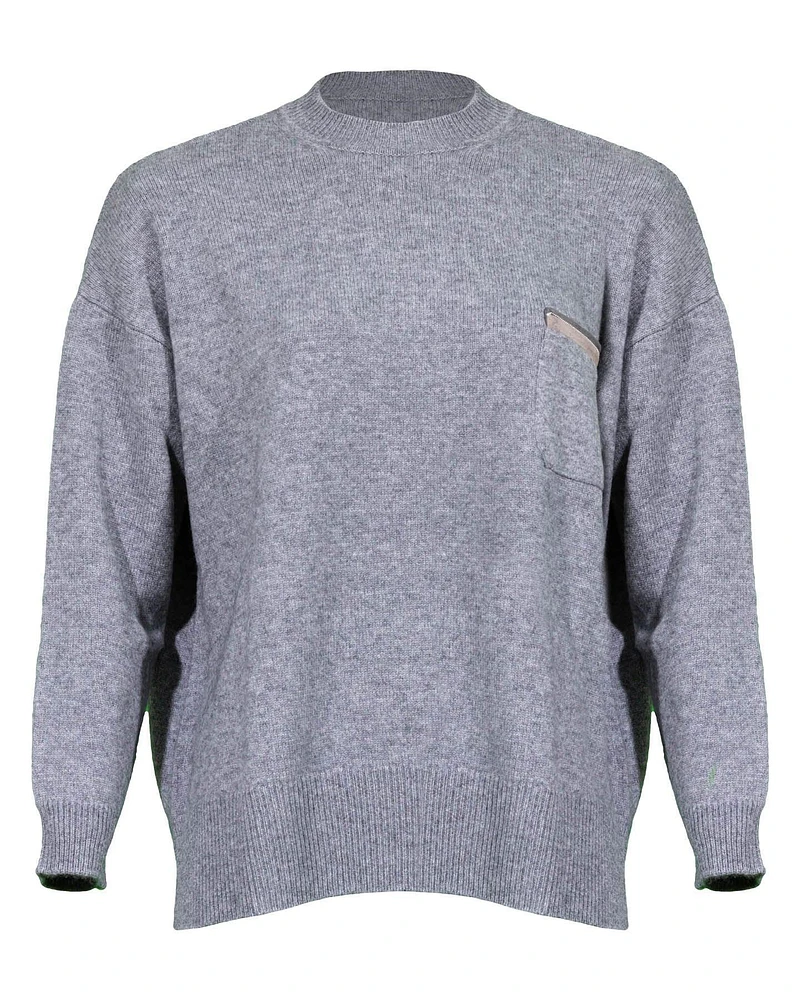 Cashmere Blend Sweater Pocket Detail