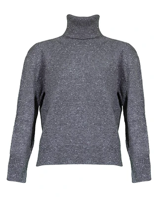 Cashmere Speckled Look Turtleneck
