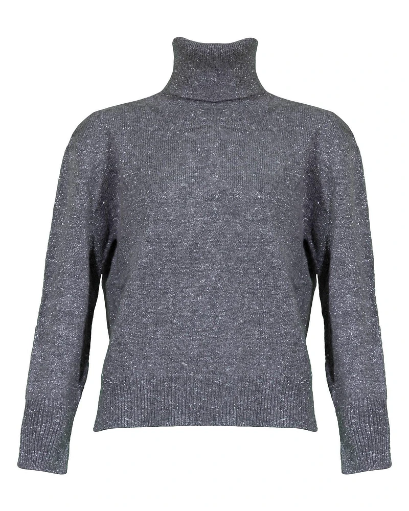 Cashmere Speckled Look Turtleneck