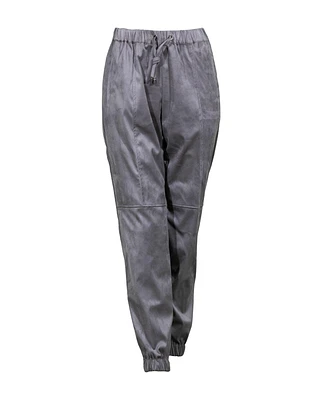 Faux Suede Jog Pant