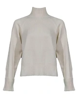 Mock Neck Wool Cashmere Sweater