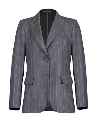 Pinstripe Blazer