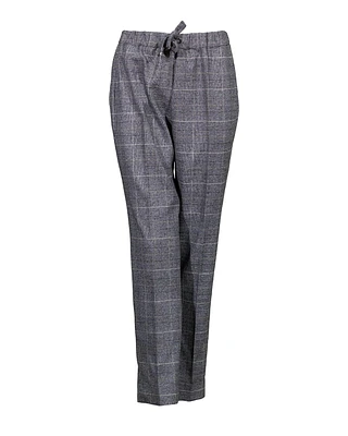 Prince of Wales Plaid Drawstring Pant
