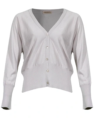 Silk Cashmere Fine Knit Cardigan