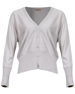 Silk Cashmere Fine Knit Cardigan
