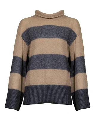 Striped Wool Blend Sweater