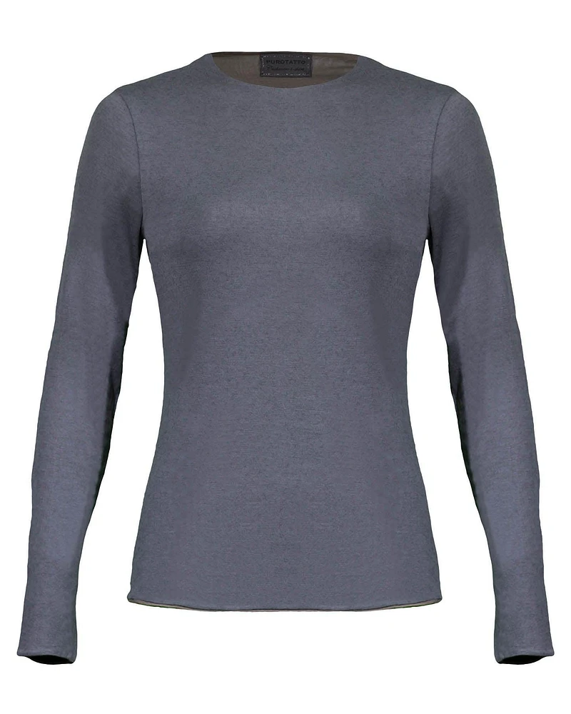 Purotatto Reversible Ultra Soft Modal Blend Pullover